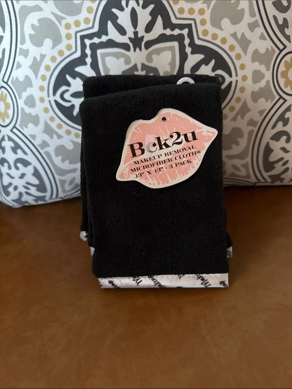 Black & White Makeup Removal Microfiber Cloths - 3 Pack